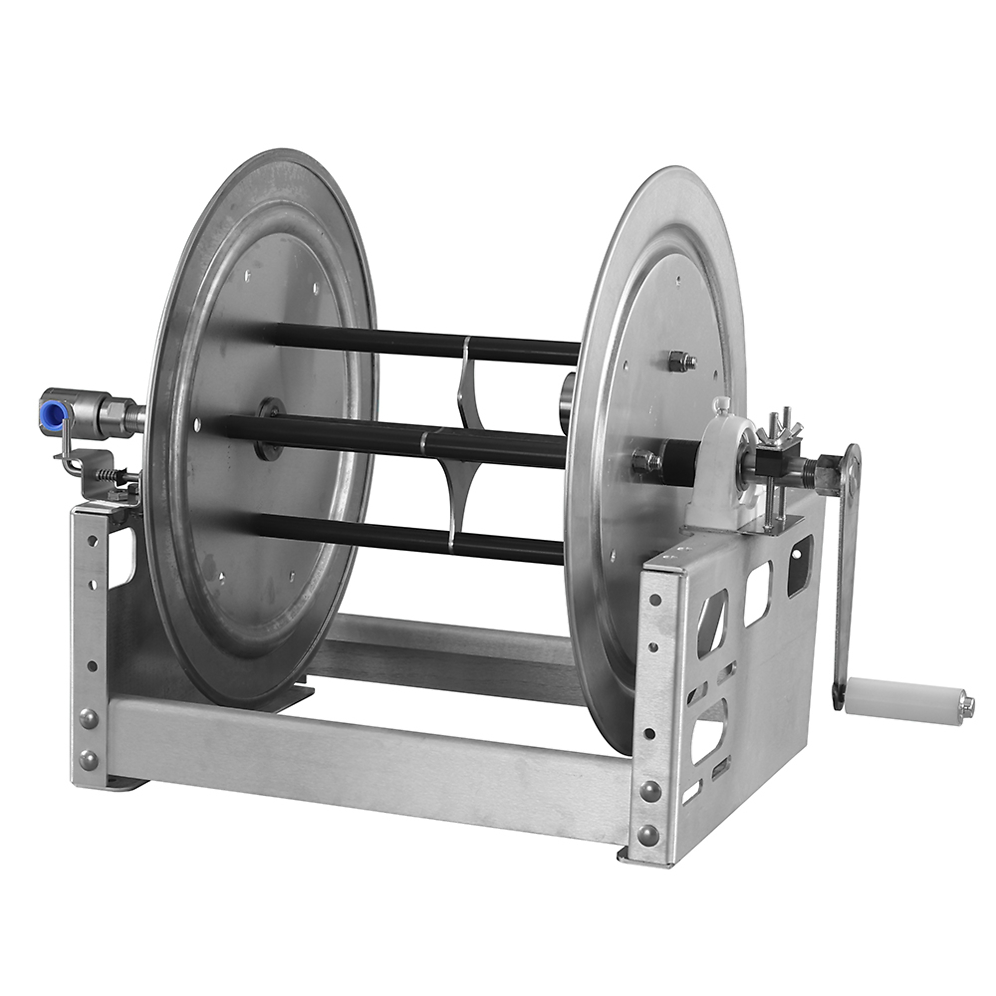 Valley Industries Hardcore, Manual High Pressue Hose Reel - 12in., Hose Length Capacity 200 ft, Max. Pressure 5000 PSI, Model# HR-12AF-HP